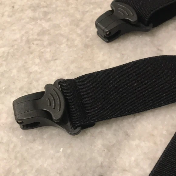 Suspenders Mens Black Adjustable Clip On Wide Stretch Eclectic Grandpa Preppy - Picture 2 of 4
